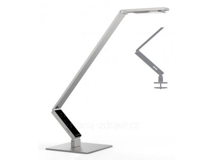 Stolní lampa PRO Linear Luctra upevnění na šroub stříbrná