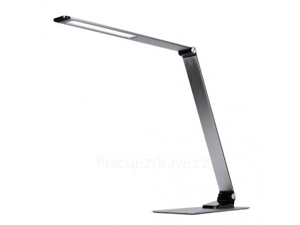 Solight LED stolní lampička stmívatelná, 11W, změna chromatičnosti, broušený hliník, stříbrná