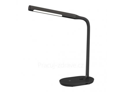 Solight LED stolní lampička stmívatelná, 8W, 4500K, USB, černá
