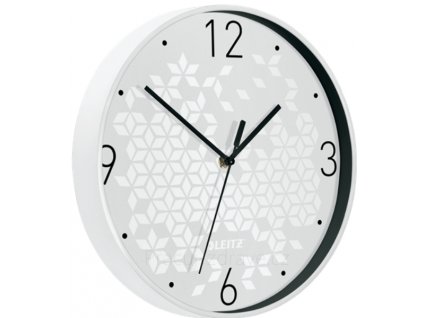 Nástěnné hodiny Leitz WOW bílé  tiché nástěnné hodiny v zářivých barvách