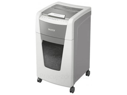 Automatická skartovačka papíru Leitz IQ Autofeed Office 300 P4 bílá  velmi tichá, DIN P4, automaticky skartuje až 300 listů