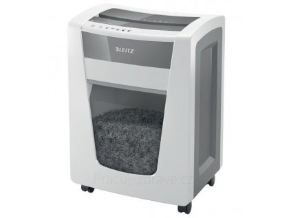 Skartovačka papíru Leitz IQ Office Pro P4 bílá  velmi tichá, DIN P4, skartuje až 20 papírů najednou včerně sponek