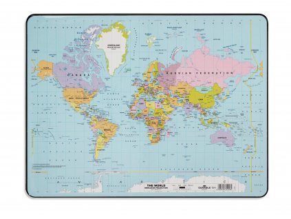 Podložka na stůl 530x400 mm s mapou světa
