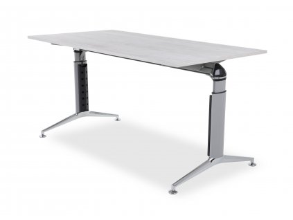 ALUDESK 750 - výškově nastavitelný stůl z hliníku  Luxusní design, nastavení pomocí šroubů