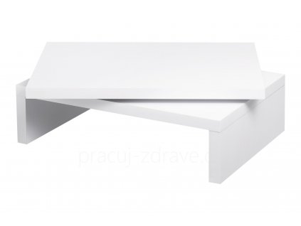 A4+ DOUBLE 360° otočný podstavec pod monitor bílý  4 výšky - 5-10-15-20 cm, vhodný i k prezentaci