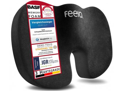 Feela.® - premiový zdravotní sedák z paměťové pěny, 2 tvrdosti  varianty od 50 - 130 kg