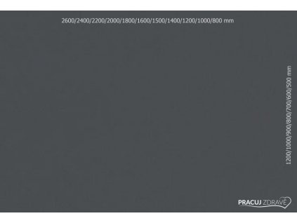 Stolová laminátová deska LUX Graphite Grey 162  tloušťka desky 18, 25 a 36 mm