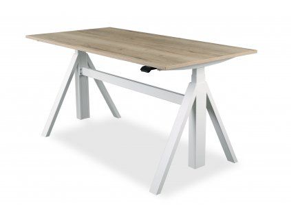 DeskTherapy A-DESIGN EXCLUSIVE - polohovací stůl  Luxusní designový stůl se sloupky Linak