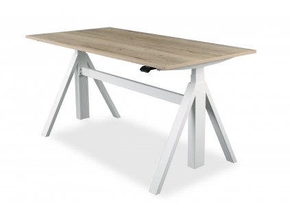 DeskTherapy D7+ EXCLUSIVE - polohovací stůl  Luxusní designový stůl se sloupky Linak