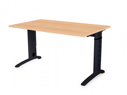 DESK FIX 200 - černá podnož - výškově nastavitelný stůl  variabilní nastavení výšky stolu pomocí šroubů