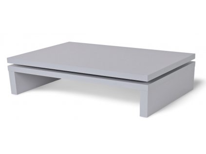 Otočný podstavec pod monitor a TV A3+ LUX Šedá ocelová  360° otočné provedení, 4 velikosti 5, 10, 15 a 20 cm