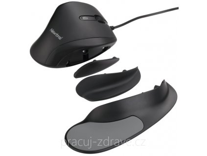 Newtral 2 ergonomická drátová myš LARGE  nejpohodlnější myš s výměnitelnými gripy