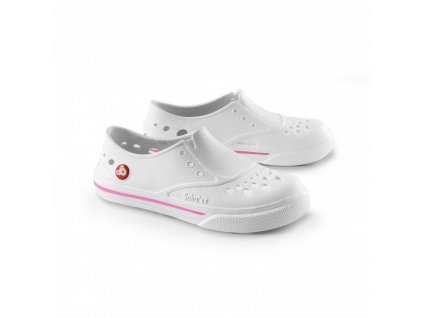 Obuv Schu'zz Sneaker'zz 0088 bílá potisk růžový pruh