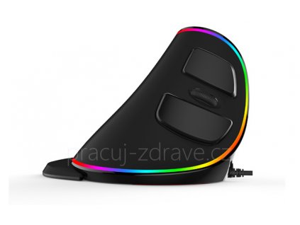 DeLux M618 PLUS - drátová vertikální ergonomická myš  vysoké rozlišení 4000 dpi, originál