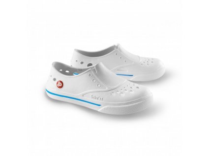 Obuv Schu'zz Sneaker'zz 0088 bílá potisk modrý pruh