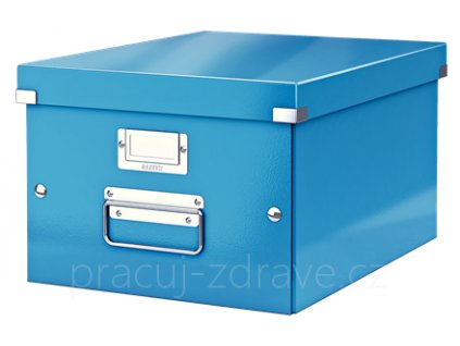 Archivační krabice Leitz Click-N-Store M (A4) wow, modrá  281 x 200 x 369 mm