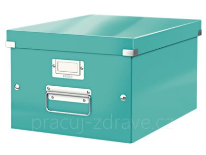 Archivační krabice Leitz Click-N-Store M (A4) wow, ledově modrá  281 x 200 x 369 mm
