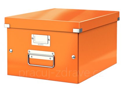 Archivační krabice Leitz Click-N-Store M (A4) wow, oranžová  281 x 200 x 369 mm