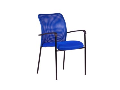 Jednací židle TRITON BLACK modrá 1