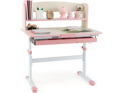 costway stul detsky ruzovy