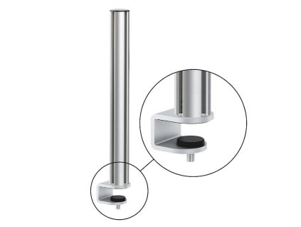 TSS sloupek s upevněním svorkou na desku 1 (11-40 mm)  délka sloupku 445 mm a 545 mm