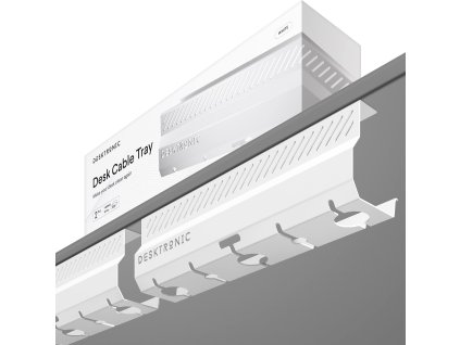 Desktronic kabelovy kanal bily
