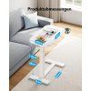 DeskTherapy mobile nastavitelny stul bily rozmery
