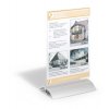 PRESENTER A5 - prezentační stojan  stylový informační stojan s hliníkovou základnou