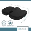 Bonmedico® - Normal terapeutický podsedák z paměťové pěny a gelu  premiová paměťová pěna +  gel - do 80 kg
