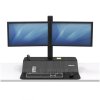 Pracovní stanice Fellowes Sit-Stand Lotus™ VE DUAL pro 2 monitory