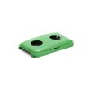 Víko k nádobě na odpad Durabin LID 60 s dvěma otvory  výklopné - zelená barva