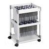 Pojízdná kartotéka DURABLE TROLLEY 80 MULTI DUO šedá  Mobilní kartotéka pro všechny Vaše dokumenty.