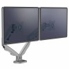 Rameno pro 2 monitory Eppa™ - stříbrné