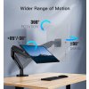 Držák monitoru 22-35 palců pro těžké monitory 12 kg, USB port  otočný 360 stupňů