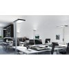 Kancelářská podlahová lampa Vitawork Luctra, s čidlem, 7000 lm, symetrická distribuce