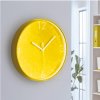 Nástěnné hodiny Leitz WOW žluté  tiché nástěnné hodiny v zářivých barvách