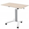 DeskTheapy C2+ Battery výškově nastavitelný stůl pro malé prostory  elektrická podnož s jedním sloupkem