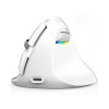 DeLUX M618 mini levoruká bezdrátová vertikální myš bílá  dualní bezdrátová + Bluetooth myš, pro malé dlaně