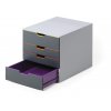 Zásuvkový box DURABLE VARICOLOR 4  stylový úložný box se 4-mi zásuvkami