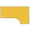 Rohová deska DELUX žlutá