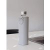 EQUA skleněná lahev s obalem z umělé kůže Mismatch Grey Dove 750 ml