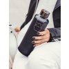 EQUA skleněná lahev s obalem z umělé kůže Mismatch Graphite 750 ml