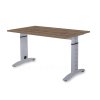 DESK FIX 100 šedá podnož - výškově nastavitelný stůl  variabilní nastavení výšky stolu