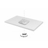 A3+ DOUBLE 360° otočný podstavec pod monitor, TV - brilliant white  4 výšky - 5-10-15-20 cm, vhodný i k prezentaci