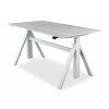 DeskTherapy A-DESIGN EXCLUSIVE - polohovací stůl  Luxusní designový stůl se sloupky Linak