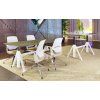 DeskTherapy A-DESIGN EXCLUSIVE - polohovací stůl  Luxusní designový stůl se sloupky Linak