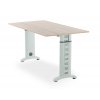 DESK FIX 100 SMALL šedá podnož - výškově nastavitelný stůl  variabilní nastavení výšky stolu