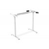 DeskTherapy START elektricky výškově nastavitelný stůl  bíla, šedá a černá podnož