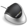 Goldtouch - drátová vertikální myš pro leváky  černo-stříbrná ergonomická myš