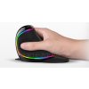 DeLux M618 PLUS - drátová vertikální ergonomická myš  vysoké rozlišení 4000 dpi, originál